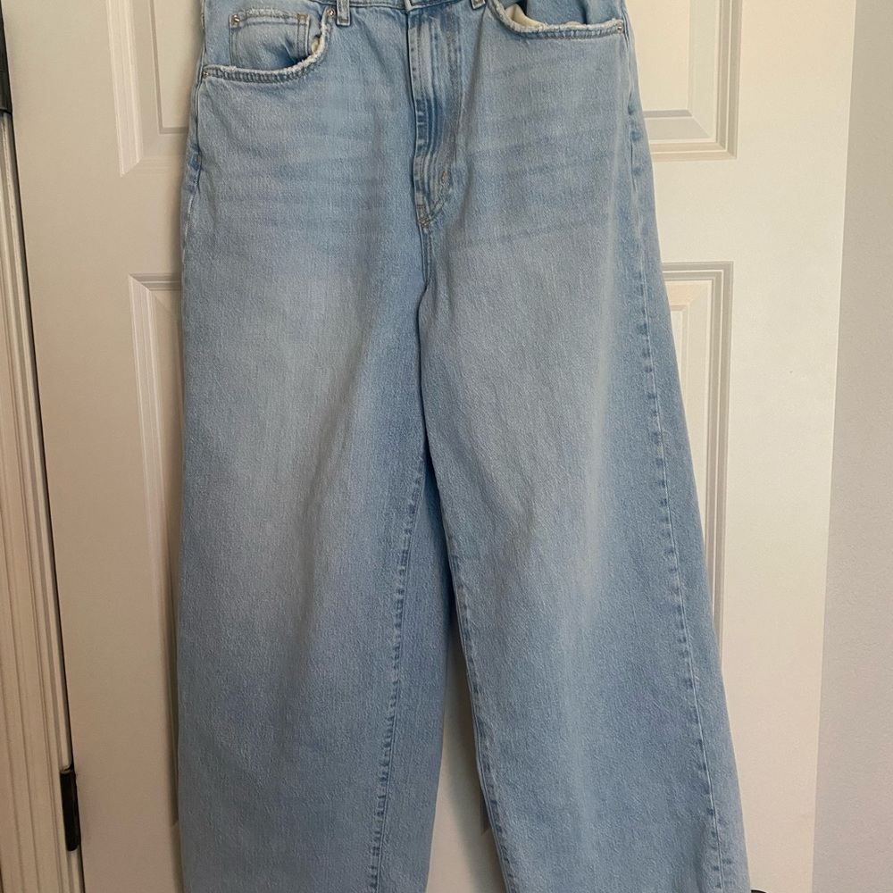 BDG Blue Flare Wide Leg Jeans